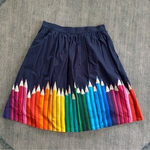ModCloth Fervour Colored Pencil A Line Skirt